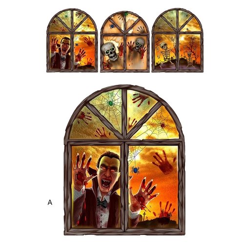 Halloween 3D raamsticker 23 x 27cm