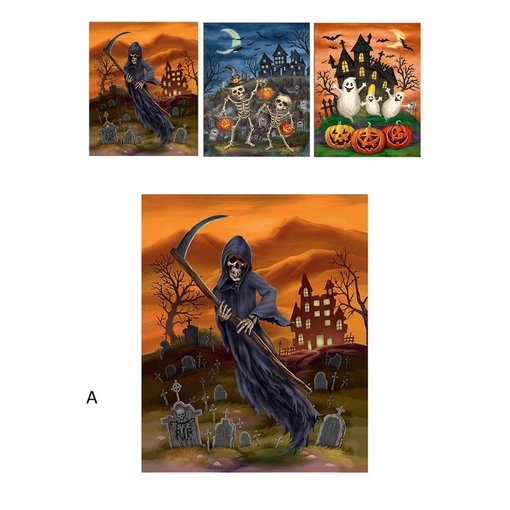 Creepy Halloween Raamsticker 3D 25x31cm