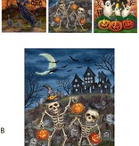 Creepy Halloween Raamsticker 3D 25x31cm