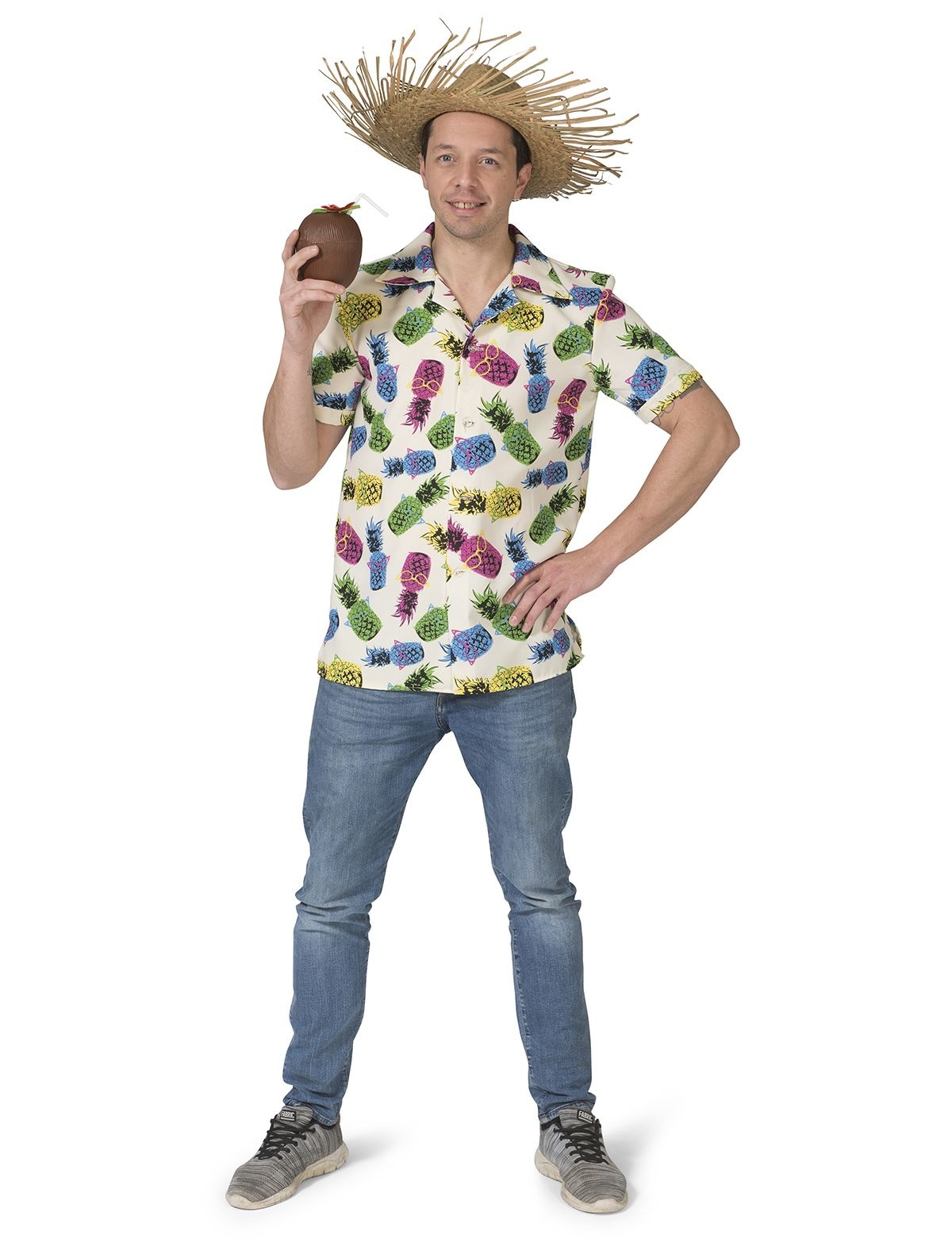 Tropische Ananas blouse Hawaii afbeelding
