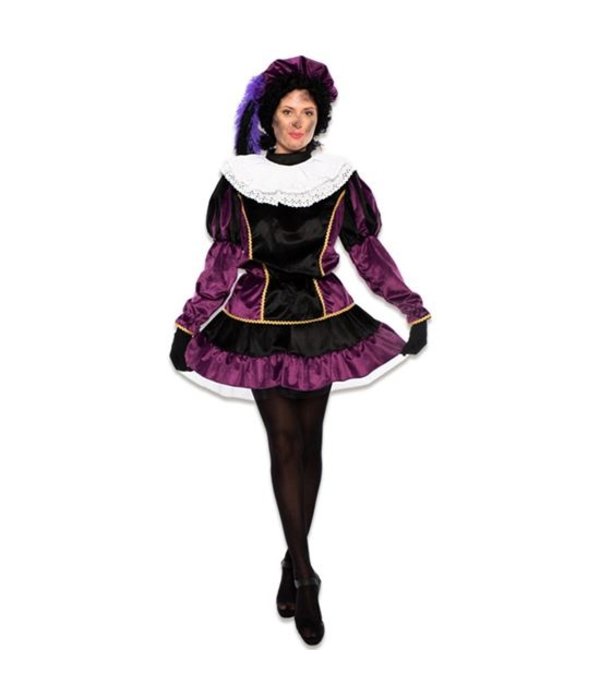 Pietjurkje Fluweel Paars Elvira Luxe