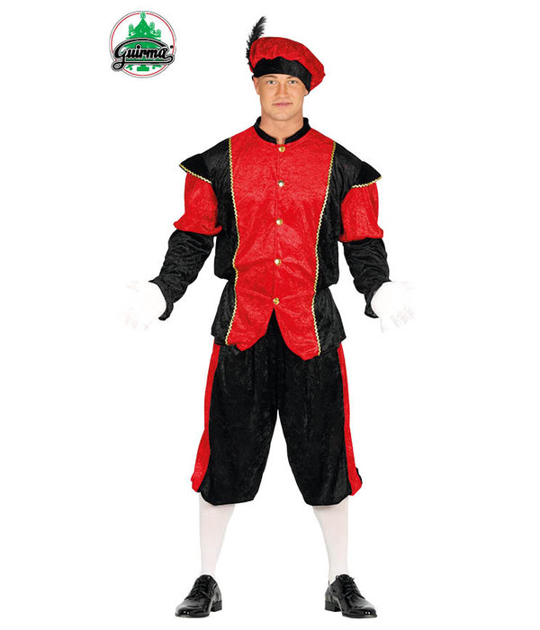 Pietenpak Navarro rood/zwart