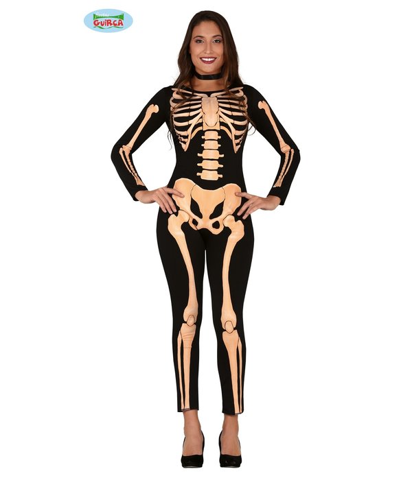 Skeleton Jumpsuit Halloween Dames