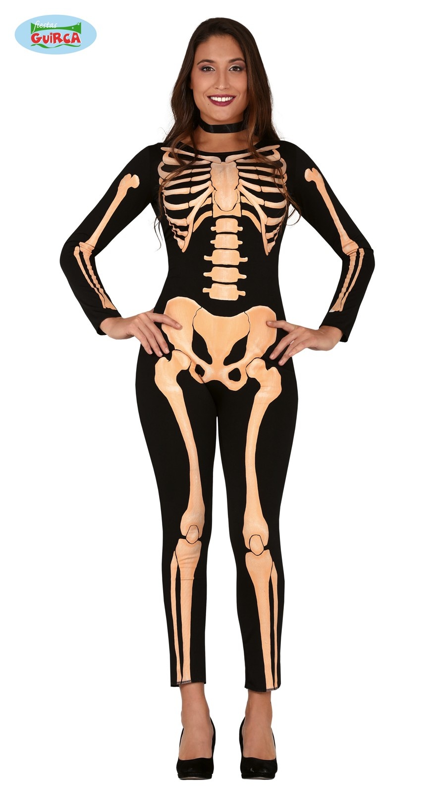 Hulpeloosheid Buitenboordmotor graan Skeleton Jumpsuit Halloween Dames - Feestbazaar.nl