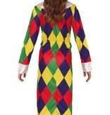 Harlekijn Gekleurde Jurk Meisje