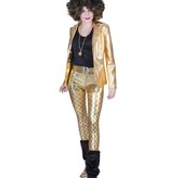 Gouden disco colbert dames