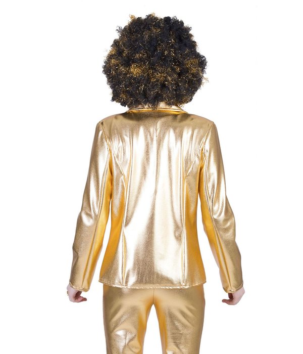 Gouden disco colbert dames