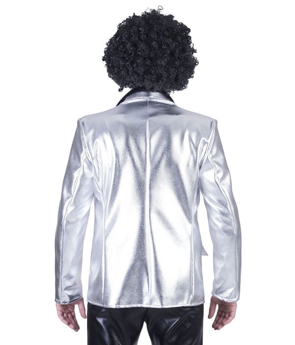 Disco colbert zilver man