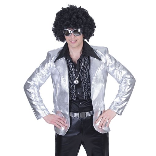 Disco colbert zilver man