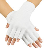 Vingerloze handschoenen wit