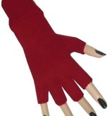Vingerloze handschoenen rood