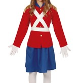 Engelse Soldaat Kostuum Meisje