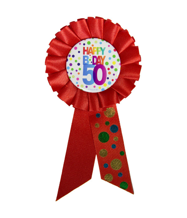Rozet 50 Jaar Stippen Regenboog