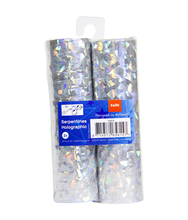 Serpentines Holografisch  Zilver