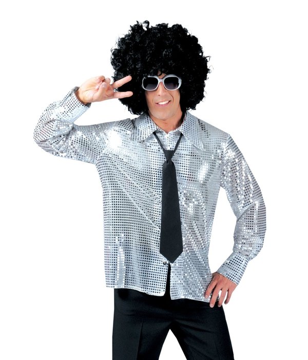Disco Blouse Paillet Zilver