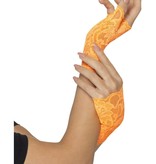 Handschoenen Neon Oranje Kant