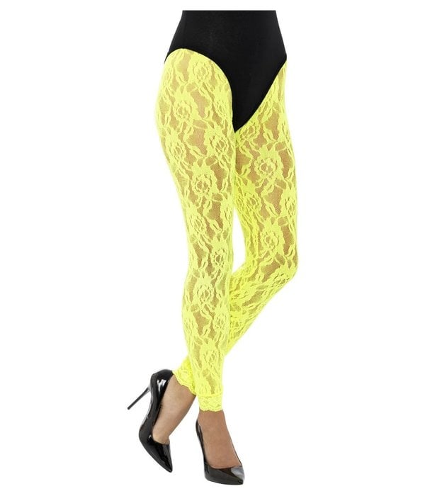 Legging Neon Geel Kant