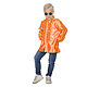 Ruches blouse satijn oranje kind