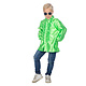 Ruches blouse neon groen kind