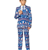 Blauwe Noordpool Kerst kostuum kind