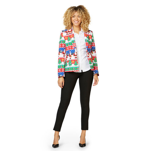Snazzy Santa blazer dames luxe