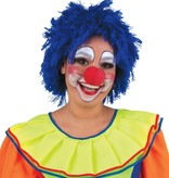 Clownspruik blauw