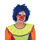 Clownspruik blauw