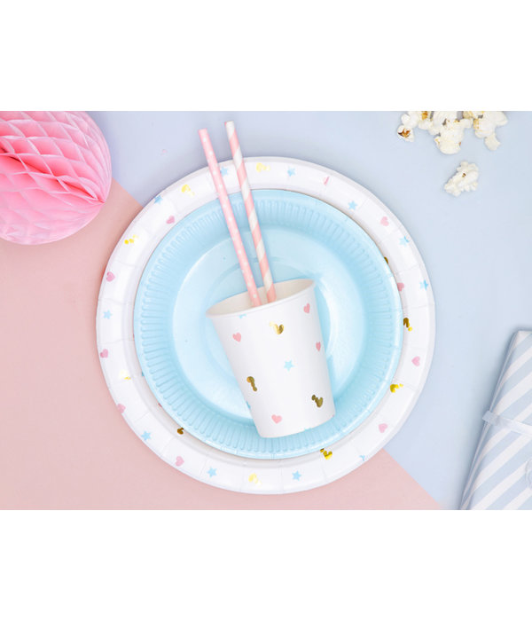 Drinkbekers Gender Reveal Party - 6 Stuks