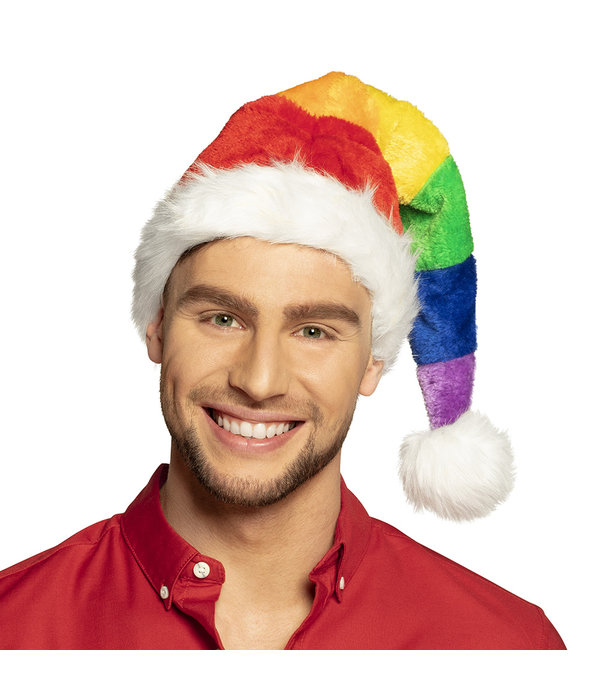 Kerstmuts Regenboog One size