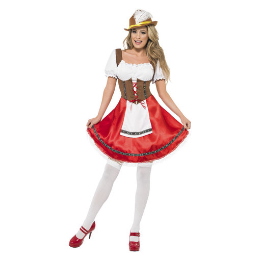 Oktoberfest jurk vrouw rood