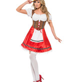 Oktoberfest jurk vrouw rood