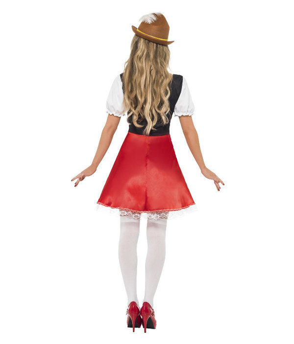Oktoberfest jurk vrouw rood