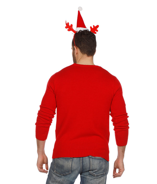 Foute Kersttrui Rood Met Rendier