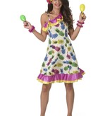 Tropische Zomer Jurk Met Ananas Print