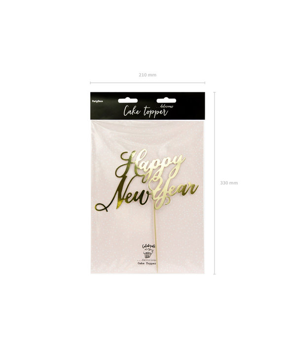 Cake Topper Happy New Year - 24cm