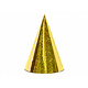 Holografische Feesthoedjes Goud - 6 Stuks