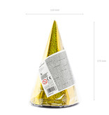 Holografische Feesthoedjes Goud - 6 Stuks