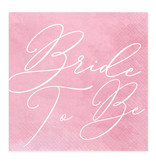 Bride To Be Servetten Pink - 20 stuks