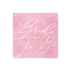 Bride To Be Servetten Pink - 20 stuks
