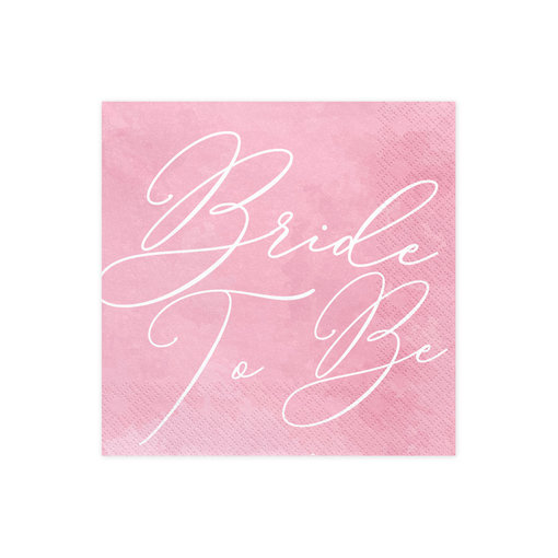 Bride To Be Servetten Pink - 20 stuks