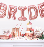 Feestborden Bride Squad Rose Goud - 6 stuks