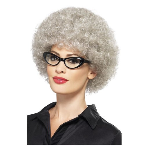 Pruik Oma krul thea