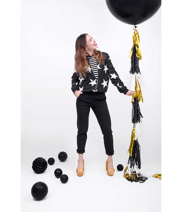 Tassel Slinger Spiegel goud/zwart 1,5 meter