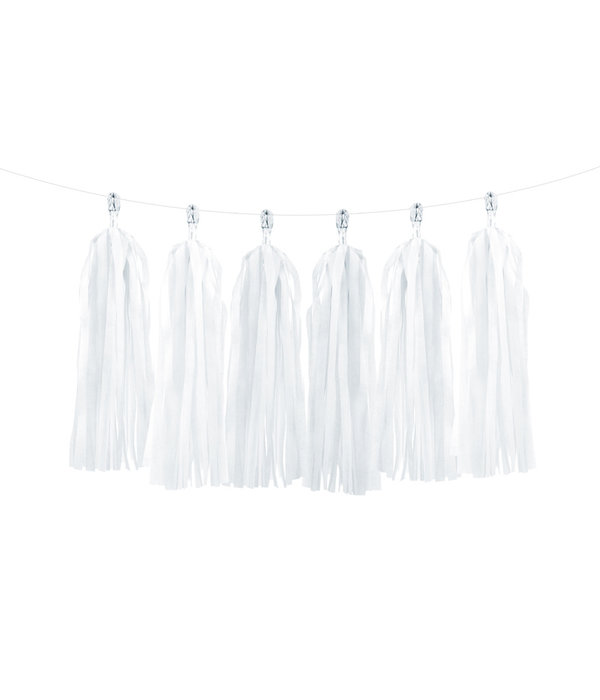 Tassel Slinger Wit 1,5 meter