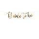 Banner Bride to be Goud - 80x19cm
