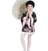 Japanse Kimono Zwart/Roze Meisje