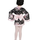 Japanse Kimono Zwart/Roze Meisje