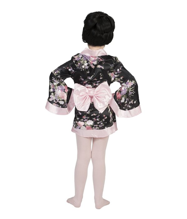 Japanse Kimono Zwart/Roze Meisje
