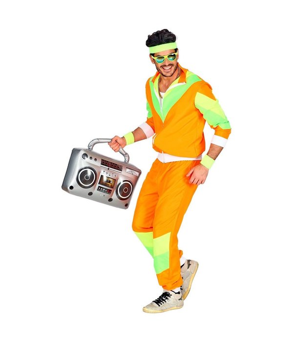 Foute Party Trainingspak Neon Oranje
