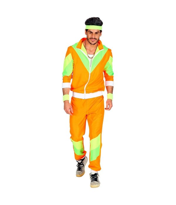 Foute Party Trainingspak Neon Oranje